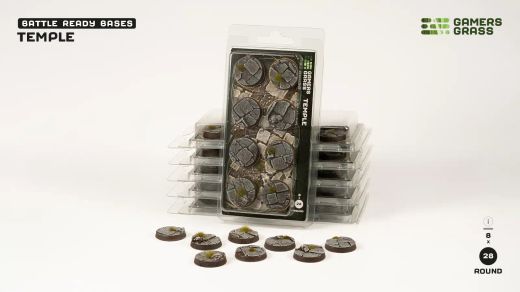 Temple - Round 28mm (x8)